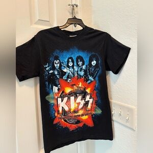 Hanes Kids Black KISS Graphic Tee